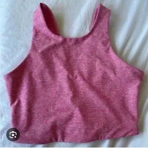 Pink outdoor voices color block top XS